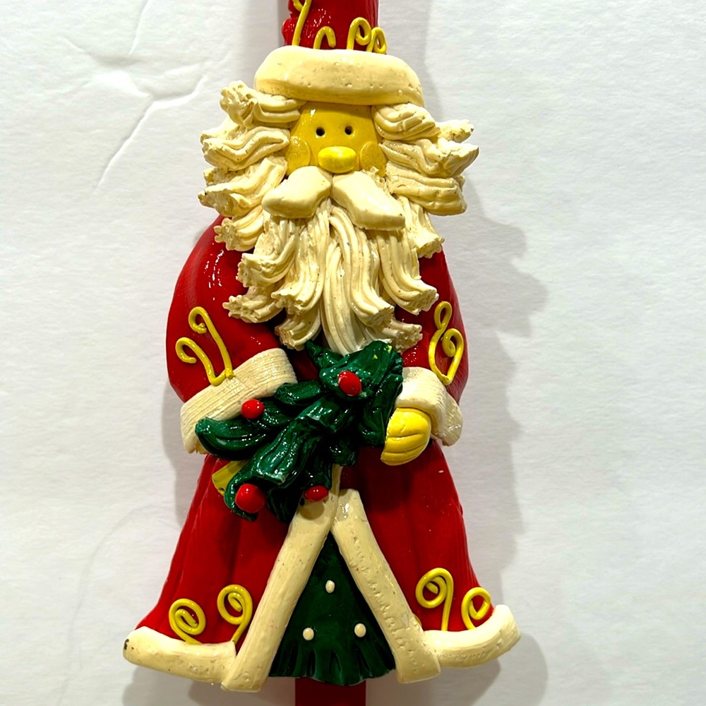 SUPER RARE Spaghetti Santa Christmas Wreath Hanger